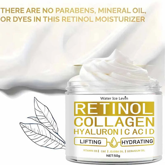 Retinol Anti Aging Face Cream Moisturizing Wrinkle Remover Firming Lifting Collagen Hyaluronic Acid Cream Nourishing Skin Care