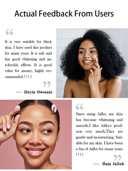 AILKE Whitening Face Cream, Reduce Dark Spots, Inhibit Melanin, With Collagen, Glutathione, For All Skin Types