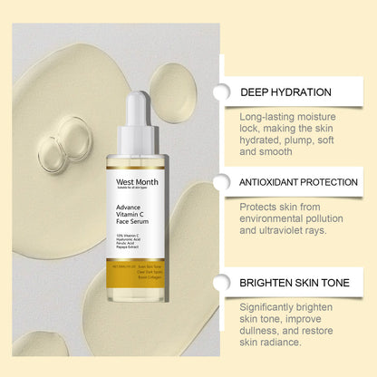 Advance Vitamin C Face Serum Remove Dark Spots Brightening Repair Dull Moisturizing Whitening Skin Tone Essence Beauty Products