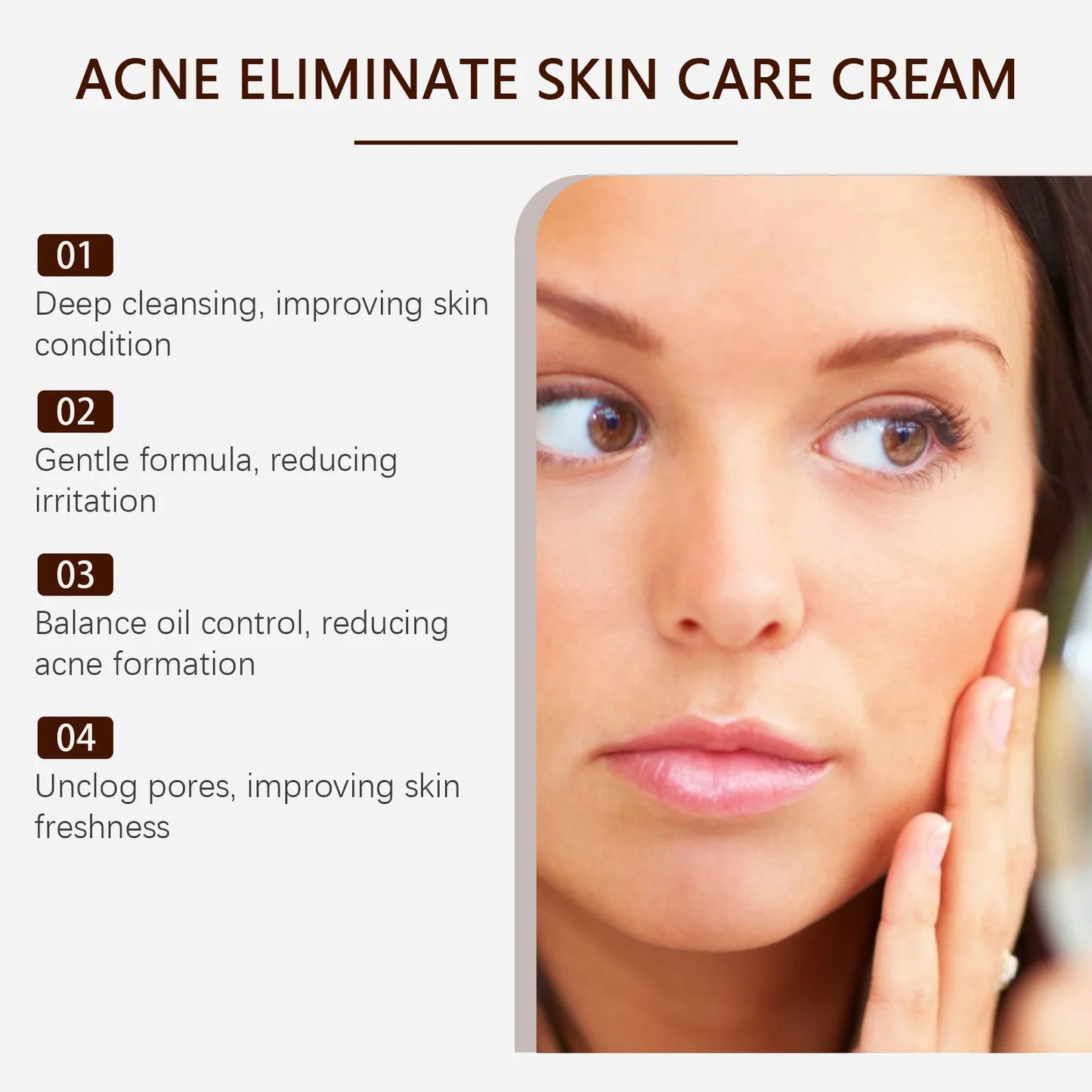 Pimple Acne Treatment Face Cream Oil Control Nourish Balance Refreshing Repairing Pimple Remover Acne Removing Cleansing Cream