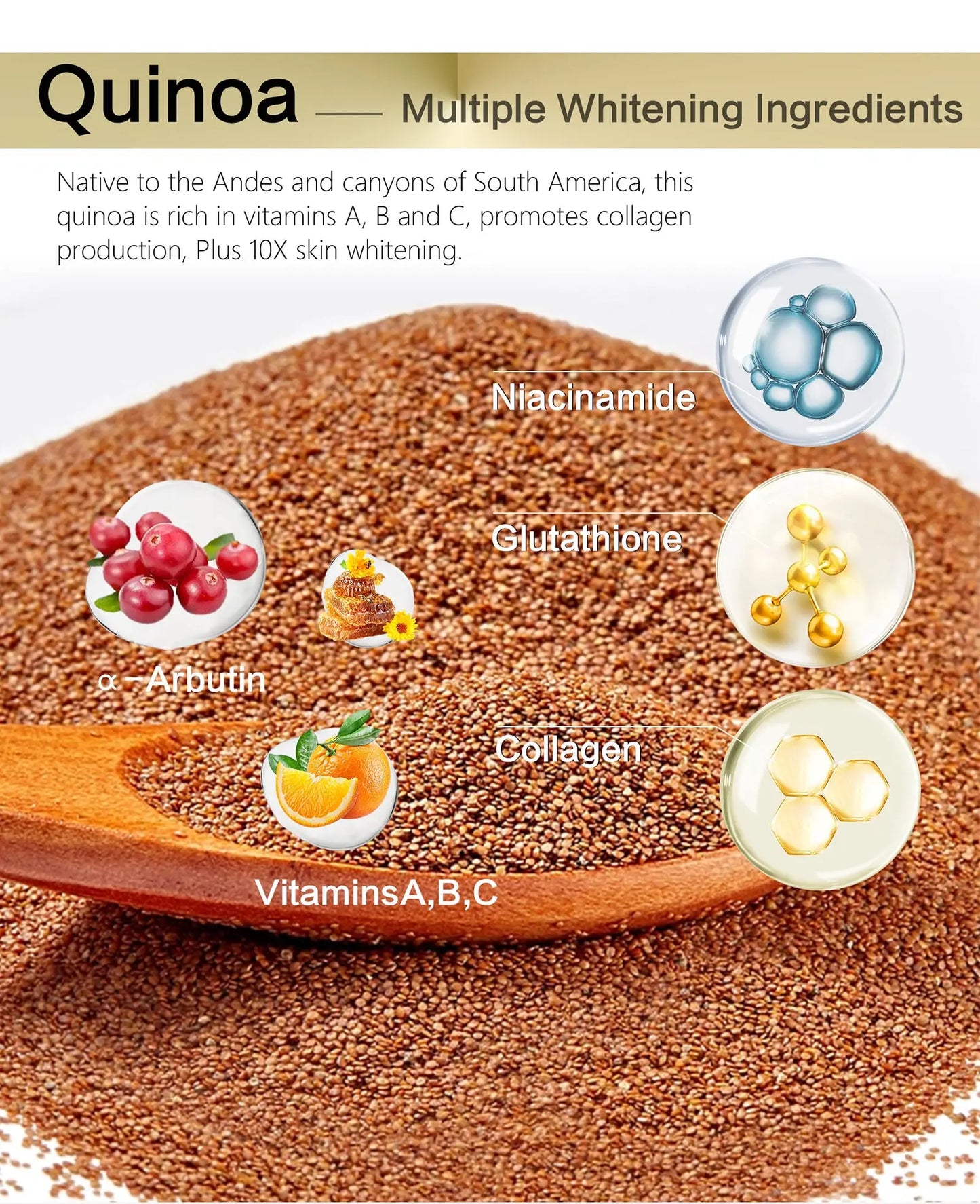 AILKE Whitening Face Cream, Reduce Dark Spots, Inhibit Melanin, With Collagen, Glutathione, For All Skin Types