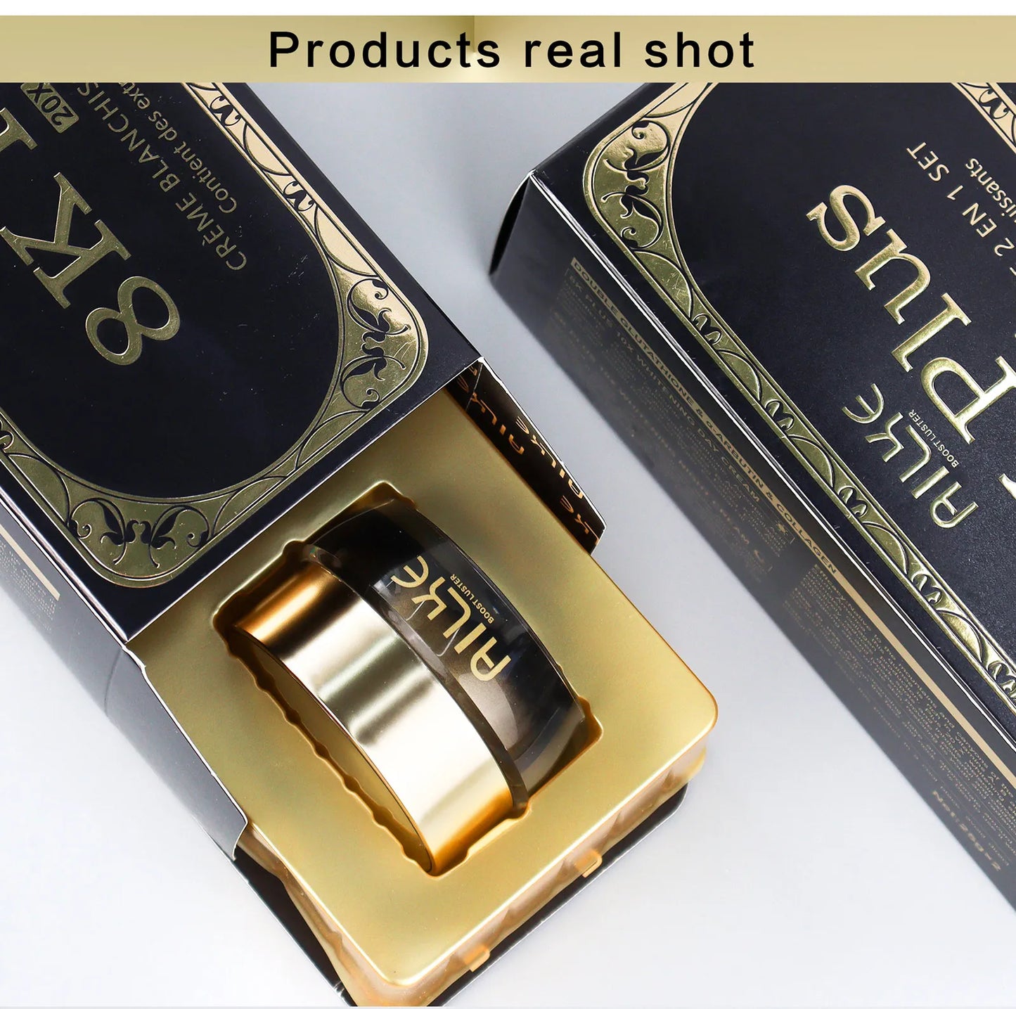 AILKE Whitening Face Cream, Reduce Dark Spots, Inhibit Melanin, With Collagen, Glutathione, For All Skin Types