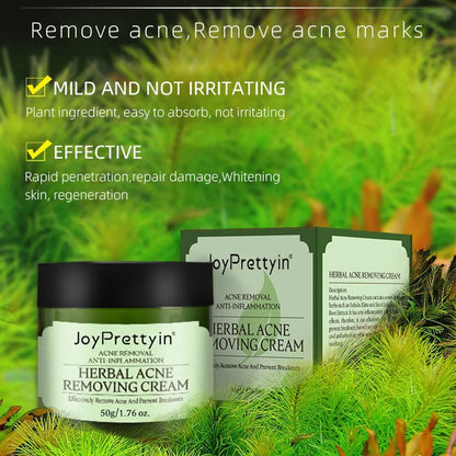 Herbal Acne Moving Cream Long Lasting Moisturizing Face Care Products Oil Control Fading Acne Scars Marks Skin Care Beauty