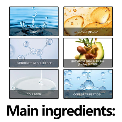 EELHOE 30ml Copper Peptide Facial Serum Moisturizing Firming Face Skin Increase Elasticity Anti Wrinkle Lines Daily Facial Care