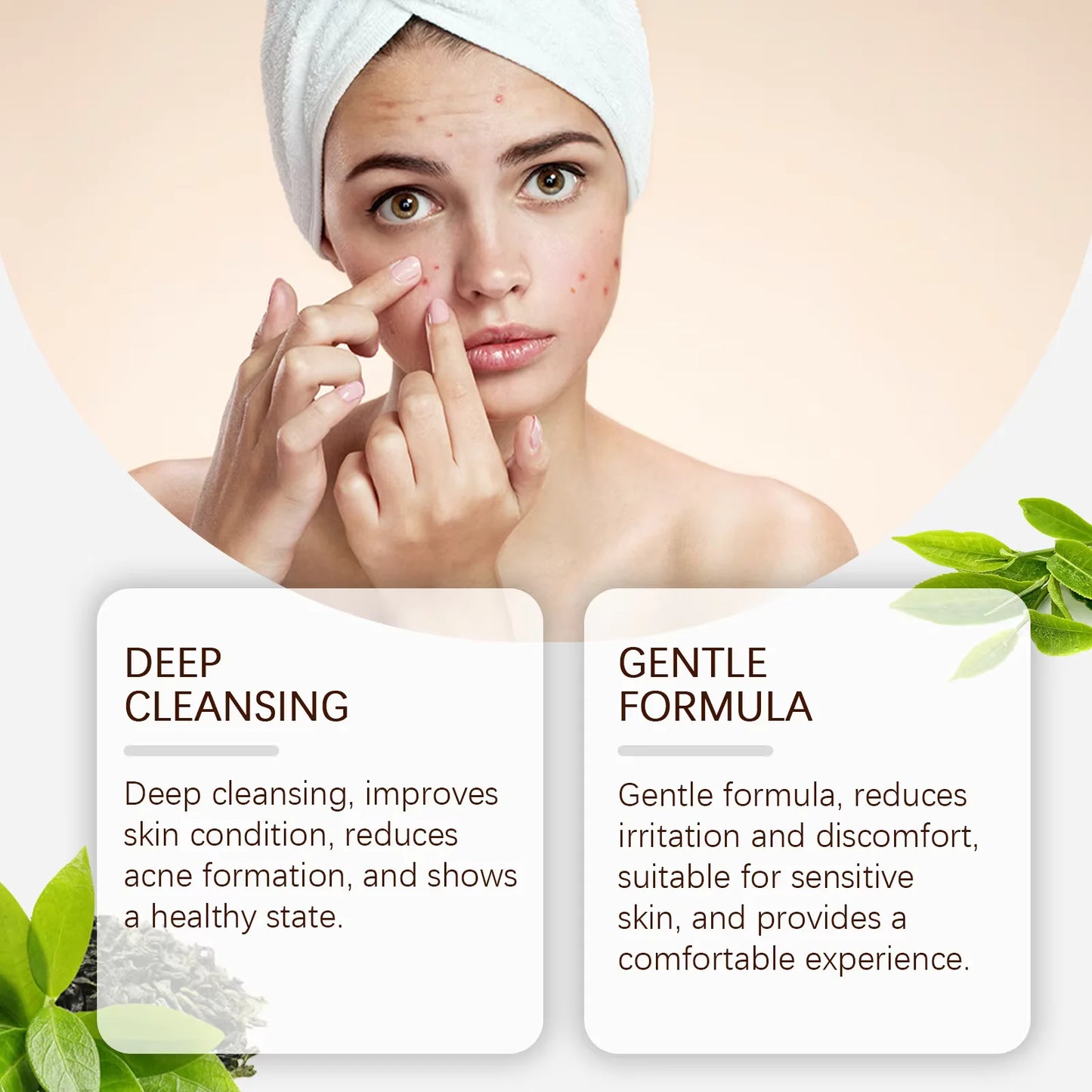 Pimple Acne Treatment Face Cream Oil Control Nourish Balance Refreshing Repairing Pimple Remover Acne Removing Cleansing Cream