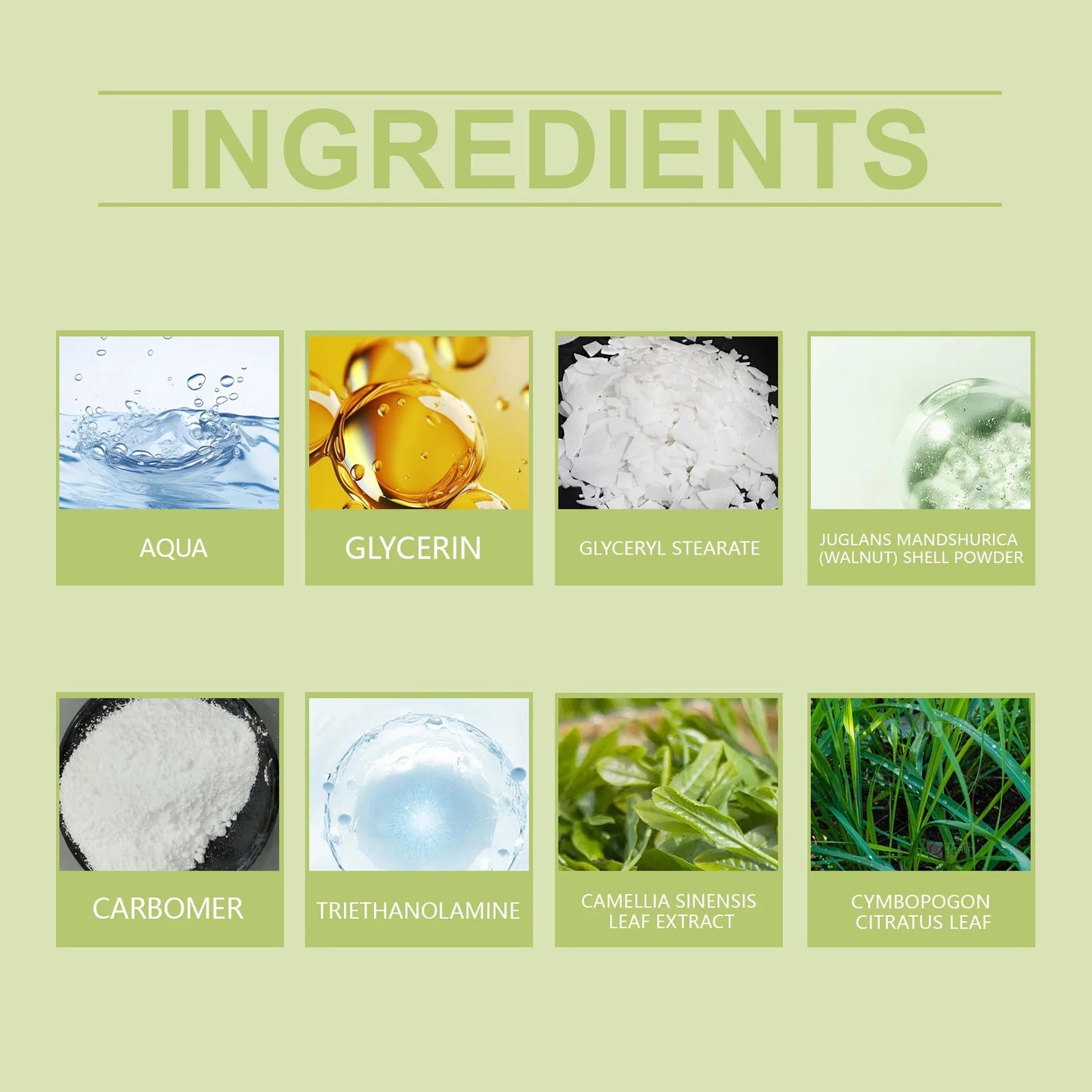 Green Tea Facial Scrub Deep Pore Cleansing Hydrating Blackhead Removal Dead Skin Gentle Exfoliating Scrub Skin Renewal Skin Care