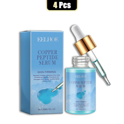 EELHOE 30ml Copper Peptide Facial Serum Moisturizing Firming Face Skin Increase Elasticity Anti Wrinkle Lines Daily Facial Care