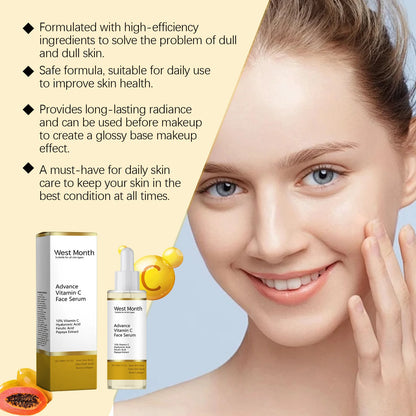 Advance Vitamin C Face Serum Remove Dark Spots Brightening Repair Dull Moisturizing Whitening Skin Tone Essence Beauty Products