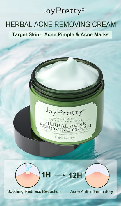 JoyPretty Herbal Acne Treatment Face Cream Elimination Large Pores Oil Control Shrink Pore Facial Cream Skin Care Beauty Health