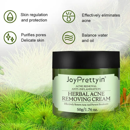 Herbal Acne Moving Cream Long Lasting Moisturizing Face Care Products Oil Control Fading Acne Scars Marks Skin Care Beauty