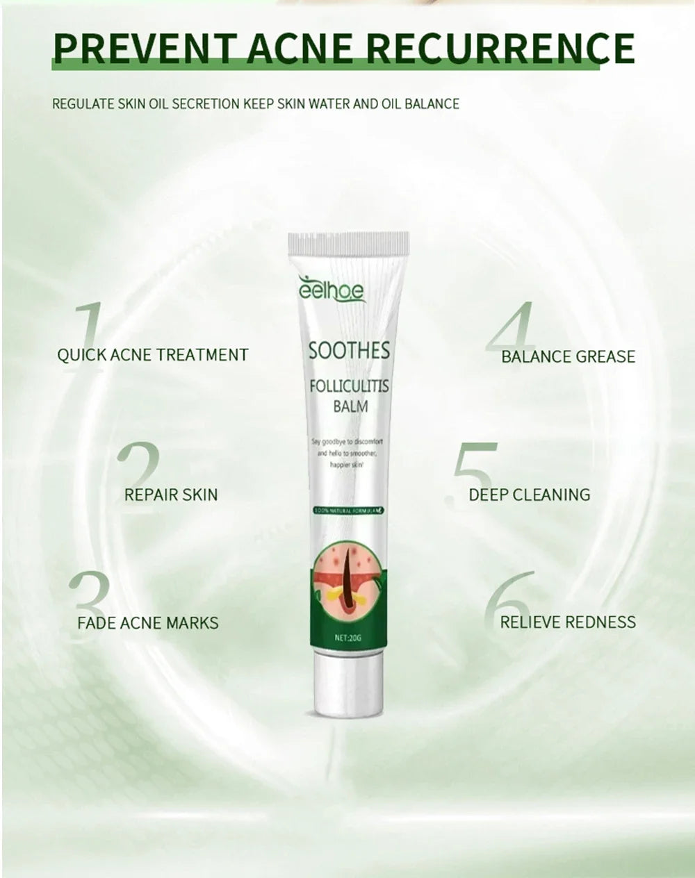 Anti-Acne Cream Effectively Removes Skin Nodules Pustules Cysts Papules Blackheads Men And Women Acne Skin Care Essence Cream