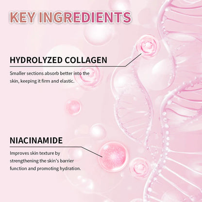 Moisturizing Collagen Jelly Cream Niacinamide Hydrolyzed Collagen Tightening Soothing Anti-Aging Firmness Hydration Skincare