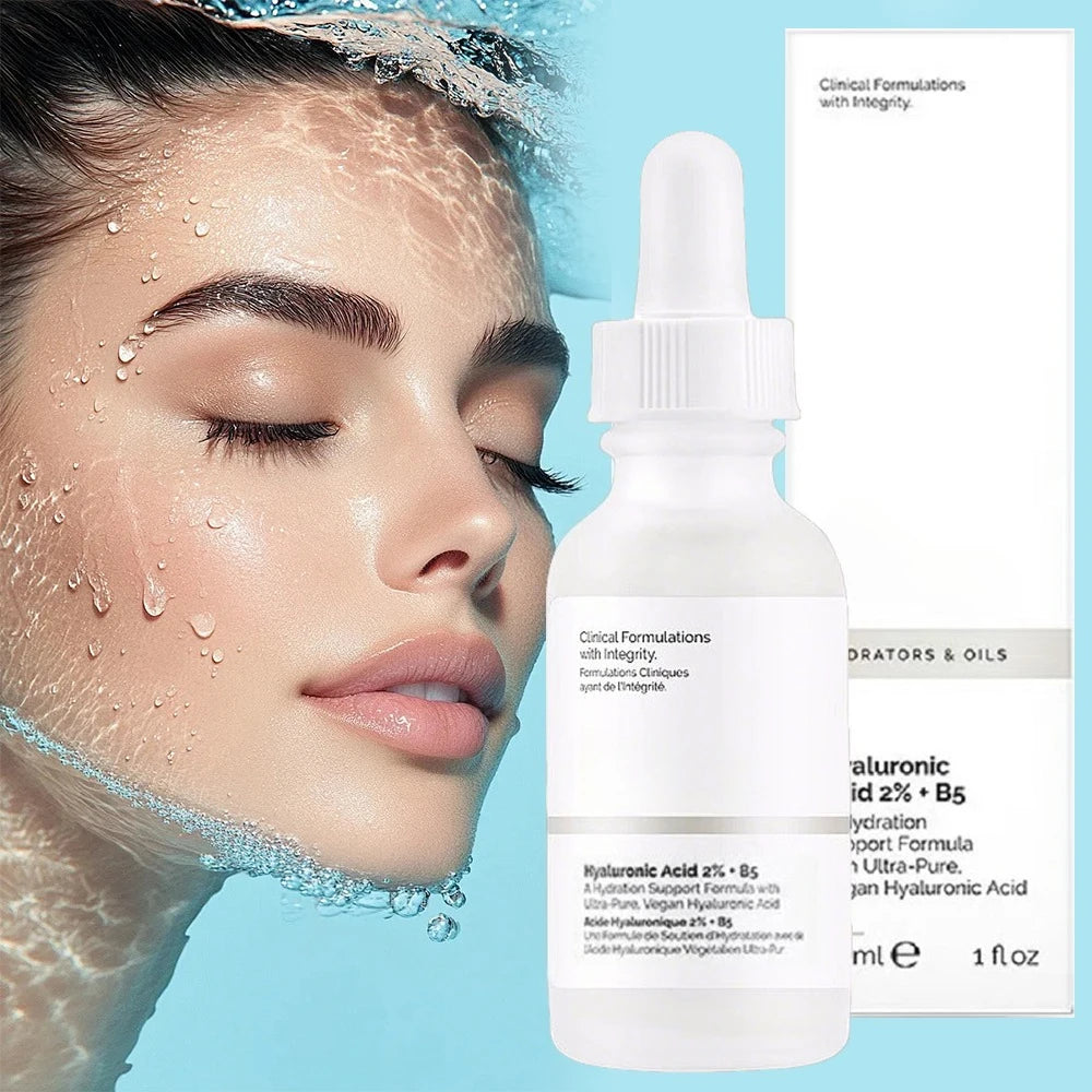 2% Hyaluronic Acid + B5 Serum Moisturizing Nourishing Dry Smooth Face Skin Care Pore Shrinking Moisturizing Serums Skin Care