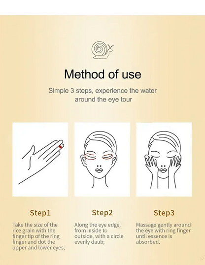 Snail Eye Cream Anti Dark Circles Under The Eyes Remove Eye bags Moisturizing Anti-Aging Eyes Skin Care Products