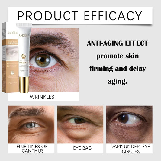 Snail Eye Cream Anti Dark Circles Under The Eyes Remove Eye bags Moisturizing Anti-Aging Eyes Skin Care Products