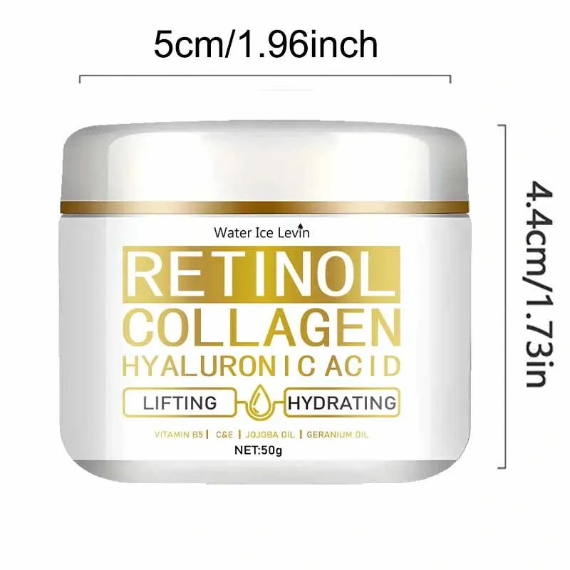 Retinol Anti Aging Face Cream Moisturizing Wrinkle Remover Firming Lifting Collagen Hyaluronic Acid Cream Nourishing Skin Care