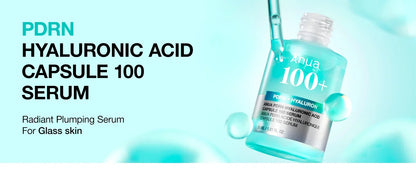 Anua PDRN Hyaluronic Acid 100 Capsules Serum, Revitalizing Face Serum, Hyaluronic Acid, Moisturizing, Korean Skincare