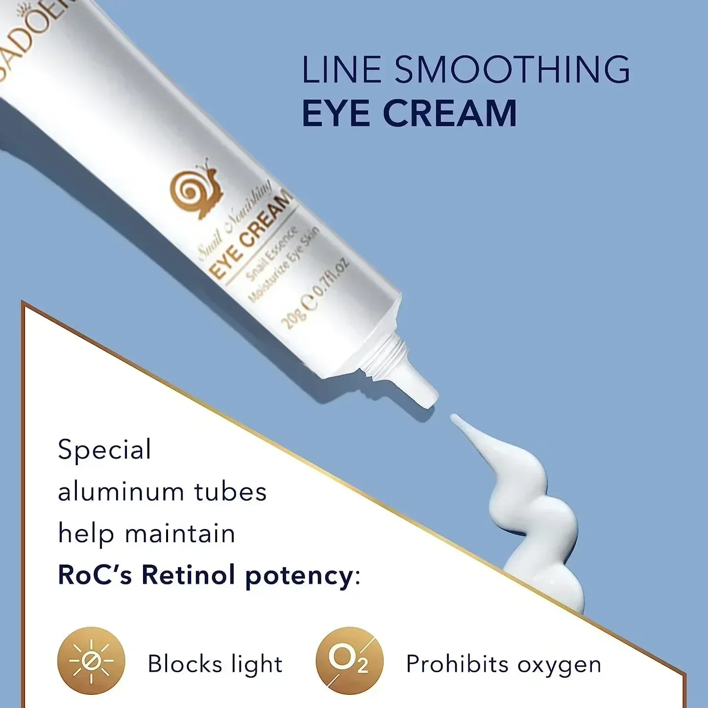 Snail Eye Cream Anti Dark Circles Under The Eyes Remove Eye bags Moisturizing Anti-Aging Eyes Skin Care Products