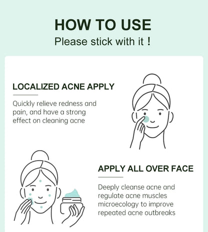 JoyPretty Herbal Acne Treatment Face Cream Elimination Large Pores Oil Control Shrink Pore Facial Cream Skin Care Beauty Health