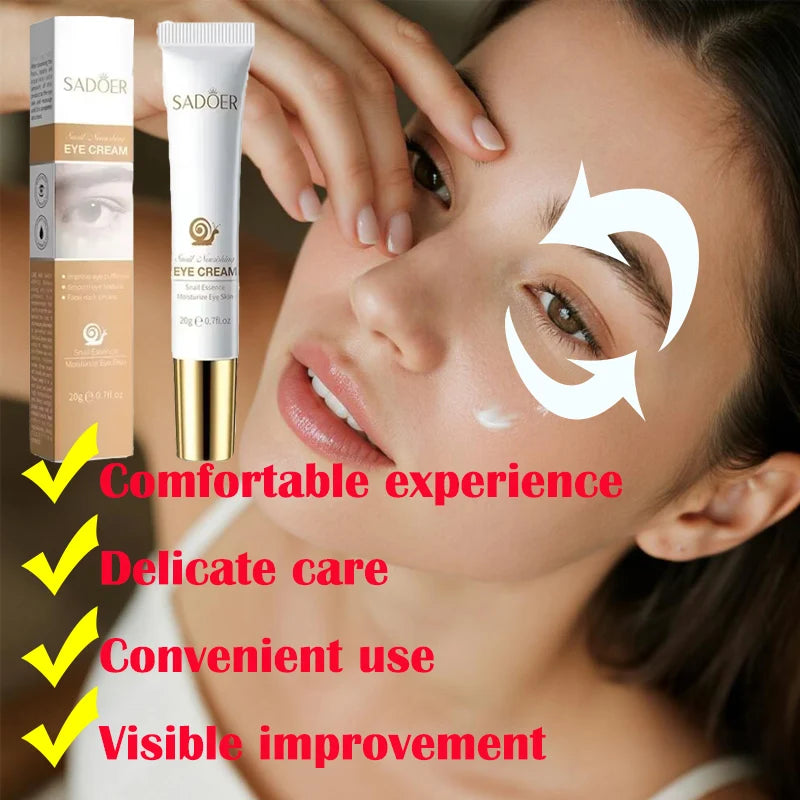 Snail Eye Cream Anti Dark Circles Under The Eyes Remove Eye bags Moisturizing Anti-Aging Eyes Skin Care Products