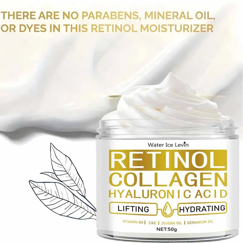 Retinol Anti Aging Face Cream Moisturizing Wrinkle Remover Firming Lifting Collagen Hyaluronic Acid Cream Nourishing Skin Care