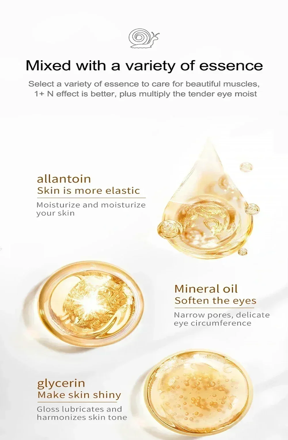 Snail Eye Cream Anti Dark Circles Under The Eyes Remove Eye bags Moisturizing Anti-Aging Eyes Skin Care Products