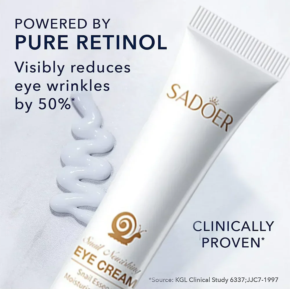 Snail Eye Cream Anti Dark Circles Under The Eyes Remove Eye bags Moisturizing Anti-Aging Eyes Skin Care Products