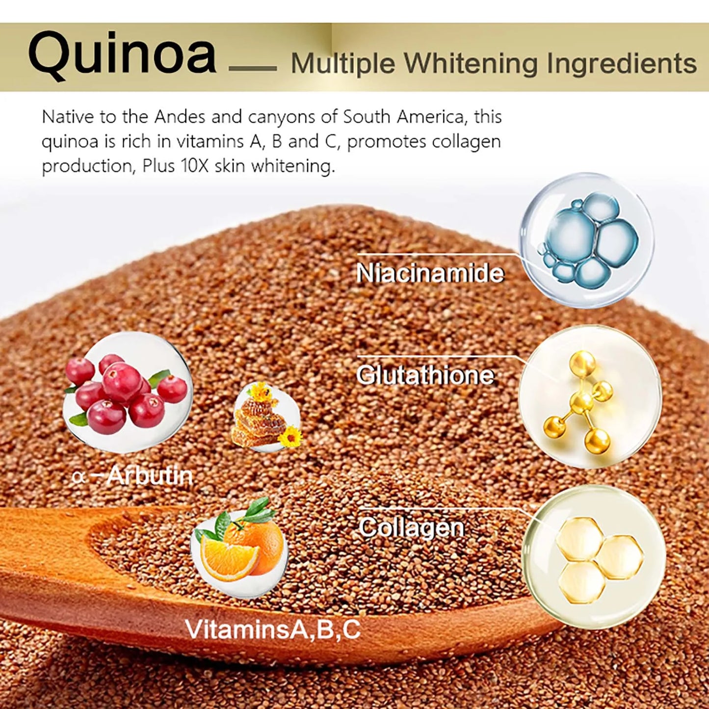 AILKE Whitening Face Cream, Reduce Dark Spots, Inhibit Melanin, With Collagen, Glutathione, For All Skin Types