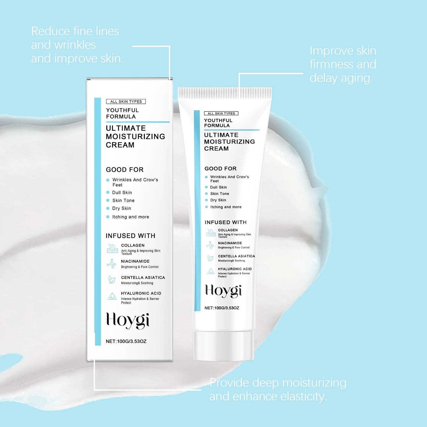 Centella Face Cream Repair Damagrd Skin Strengthen Barrier Reduce Redness Improve Fine Lines Rejuvenation Oil Control Skin Care