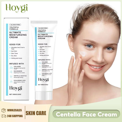Centella Face Cream Repair Damagrd Skin Strengthen Barrier Reduce Redness Improve Fine Lines Rejuvenation Oil Control Skin Care