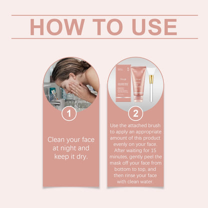 Collagen Peel Off Face Mask Pore Shrinking Hydrating Moisturizing Night Wrapping Mask Cream Firming Skin Peel-off Facial Mask