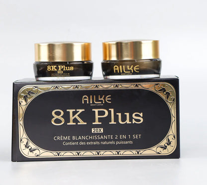 AILKE Whitening Face Cream, Reduce Dark Spots, Inhibit Melanin, With Collagen, Glutathione, For All Skin Types